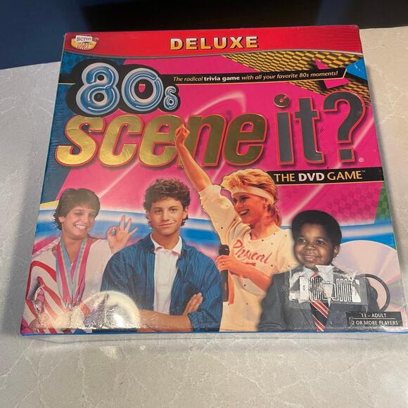 Scene it 80's Deluxe board game with DVD game 1980-1989 trivia games new sealed - Picture 2 of 11
